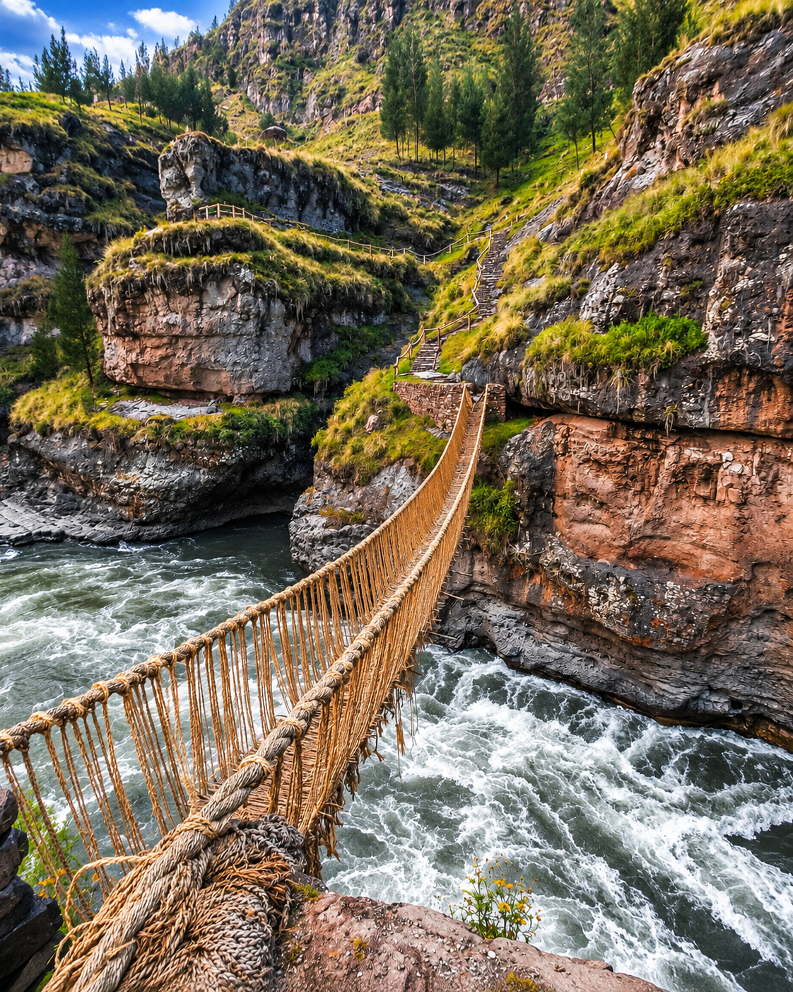 Puente Q'eswachaka en Cusco